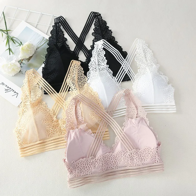 

OIONINOS Sexy Lace Bra Wireless Bras For Women Lingerie Sexy Bralette Push Up Bra Female Underwear Comfort Seamless Soft Bras