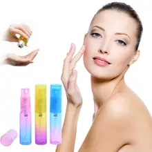 MUB 5 мл(100 шт./лот) Красочный мини портативный красочный стеклянный флакон для духов с пустой распылитель для парфюмерии косметические контейнеры