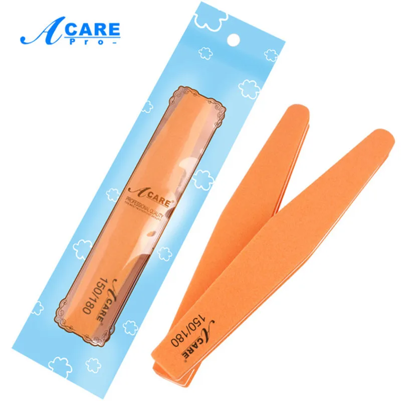 

Orange Prismatic Nail File 150/180 Sanding Professional Nail Sanding Polish Files Manicure Pedicure Set Nails Brushes Nail Art