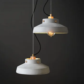 

JAXLONG The Nordic Retro Pendant Lights Creative Personality Bedside Bar Coffee Cement Lamps Dining Room Single-head Cafe
