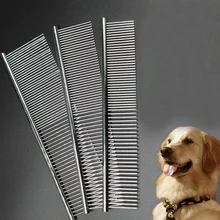 Расческа Щетка для волос гребень для вычесывания блох из нержавеющей стали для Домашние животные, кошки, собаки Триммер Уход Размер s m l опционально