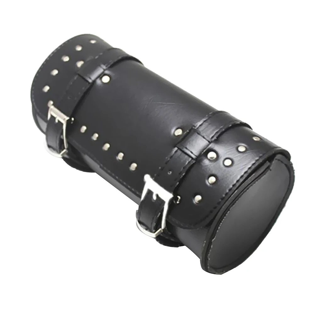 Black Luggage Roll Tool Storage Bag for   Custom Motorcycle Touring Reinforced stitching and durable construction