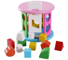 New Baby Wooden Toys Montessori Intelligence Box Children's educational Blocks Toy Learning Education Baby Gifts new wooden baby toys montessori wood fractional frame learning educational preschool training baby gifts