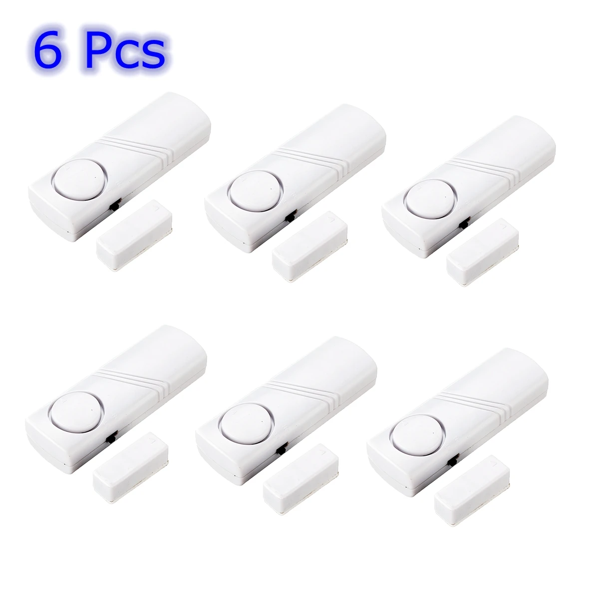 6 Pcs 6/8/10 шт. двери, окна безопасности вход Беспроводной независимый сигнальный магнитный датчик хозяин охранной дверной звонок защиты дома Системы - Цвет: 6 Pcs