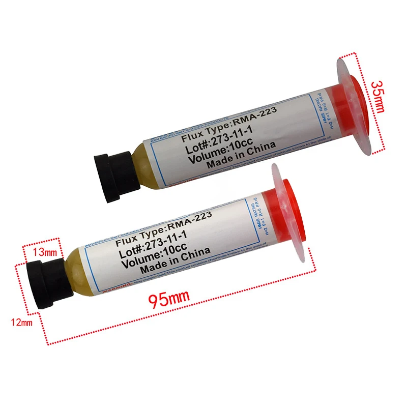 2 шт./лот в форме иглы 10cc RMA-223 PCB PGA SMD с гибким наконечником шприц флюс паяльной пасты крем Ремонт Solde