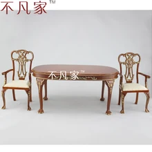 1/6scale BJD Furniture handcrafted Grand table and 2 chairs