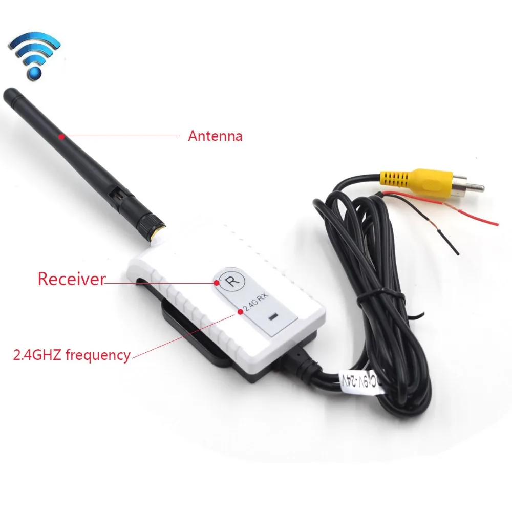 Wireless AV Transmitter and Receiver For RV Truck Trailer Bus Video Monitor Truck Reversing Rear View Backup Camera rear camera rear view camera video transmitter receiver