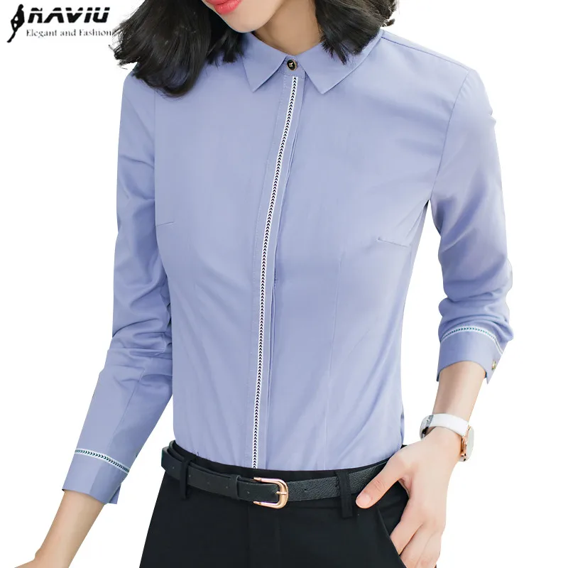 Fashion cotton shirt women long sleeve 2018 autumn new