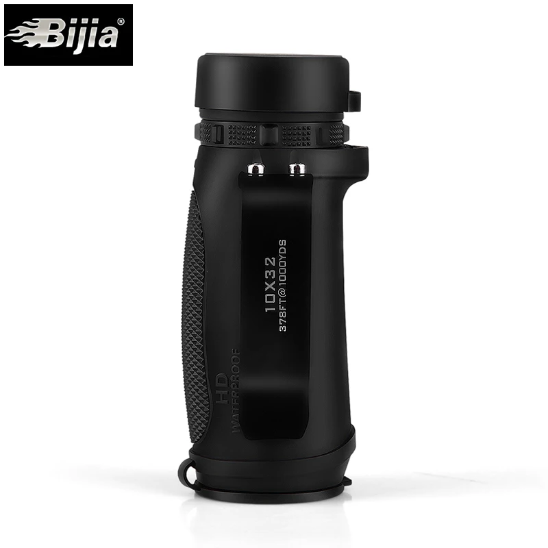 BIJIA 10X32 قوية بحري الخاص أحادي 2 الألوان البصرية عدسة BAK4 بريزم تلسكوب مع كليب