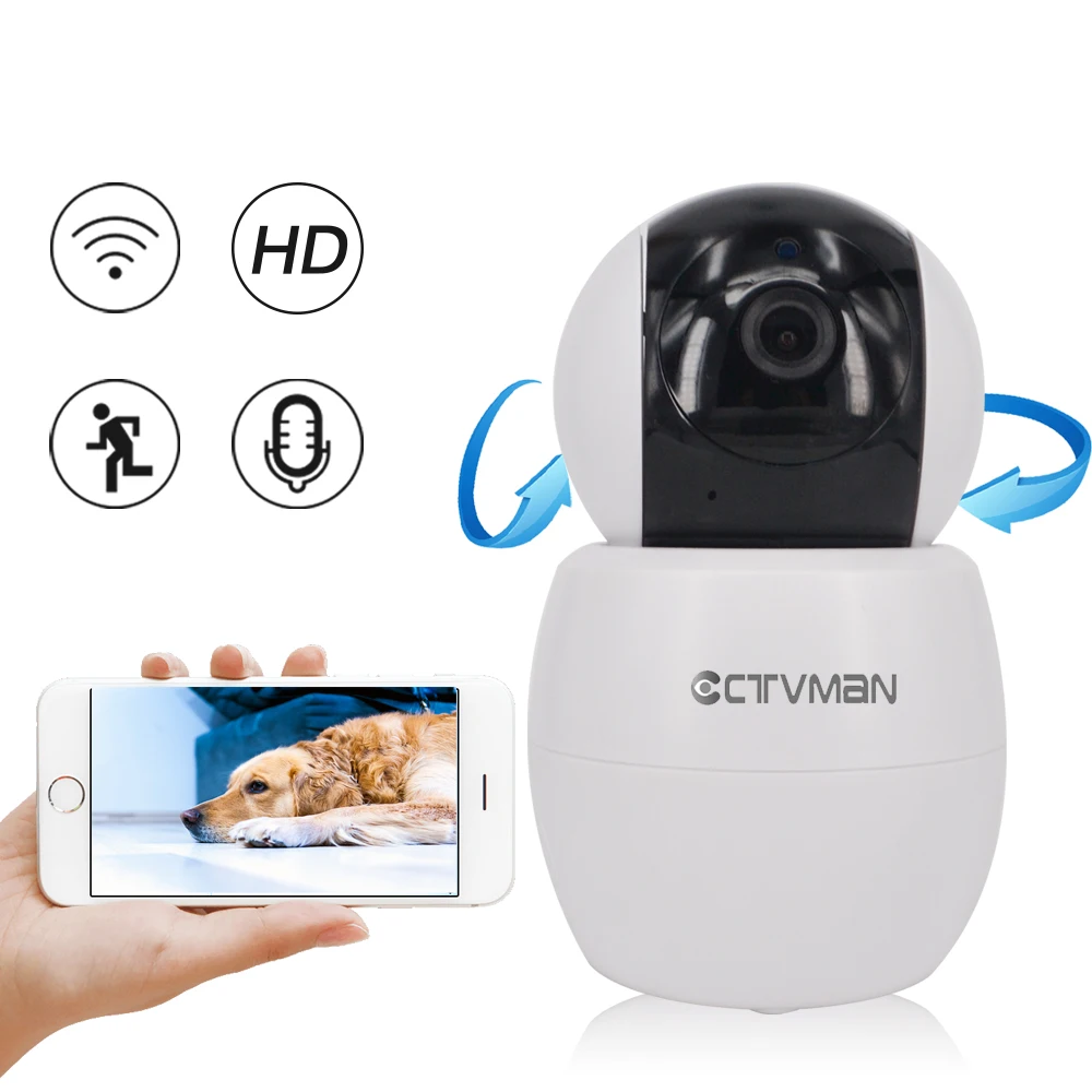 

CTVMAN Camara IP Wifi HD 1080P Micro Camera Wifi Pan Tilt Rotation CCTV Security Dome Mini IP Cam Support P2P Two Way Audio