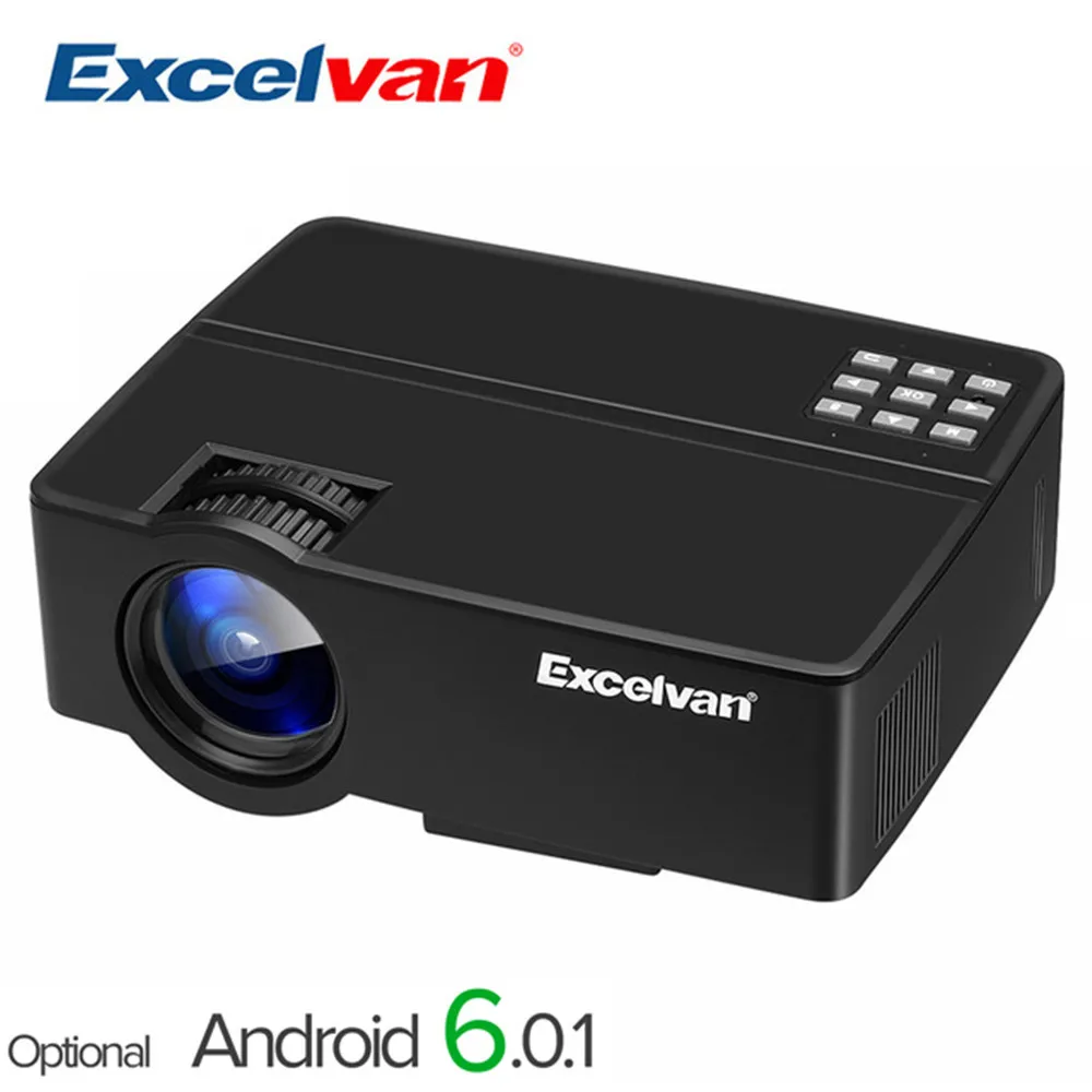 

Excelvan E08 E09 Projector Home theater 1080P (Optional Android OS B WIFI, Support AC3 ) LED 1800Lumen LCD Proyector