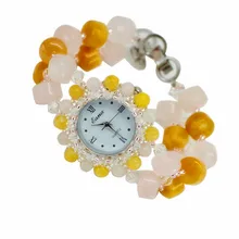 High Quality Women Luxury Natural Topaz Watch Classic jade Bracelet Wristwatch Cozy Fashion Casual Quartz Watch Clock Hot sell