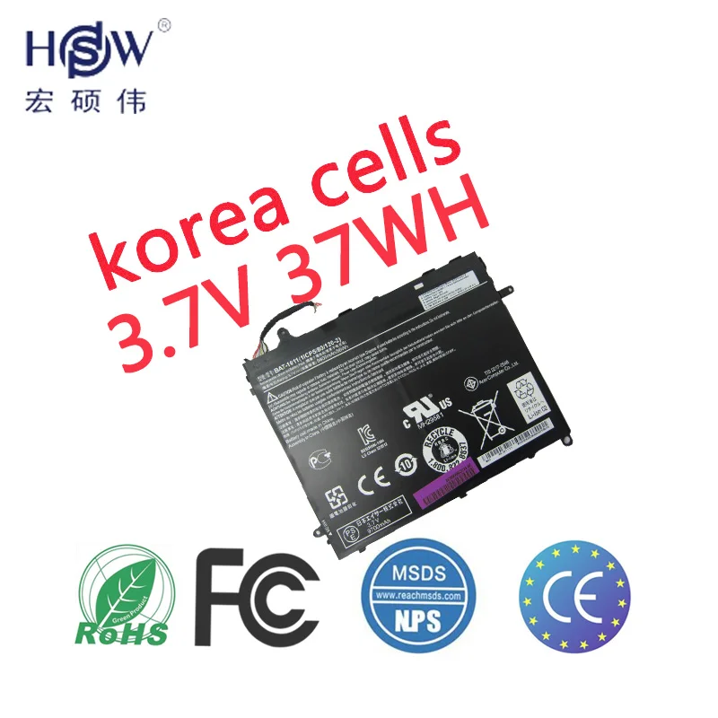 

original notebook battery 3.7V 9800WAH FOR BAT-1011,1ICP5/80/120-2 FOR Acer Iconia Tab A510 Tablet PC