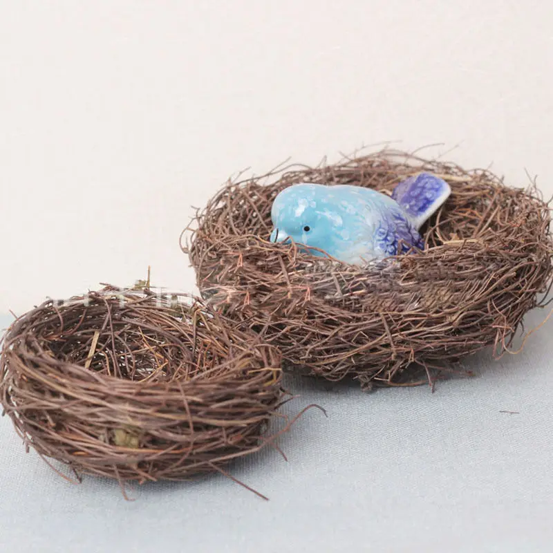 Simulation Paille Mignon oiseau nid bird house maison jardin suspendu décoration Fun Simulation Paille Mignon oiseau nid bird house maison jardin suspendu décoration Fun