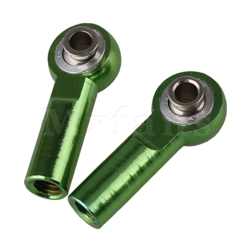 Mxfans 2PCS Green RC 110 Car Alloy M4 Link Rod End Ball Joint Upgrade