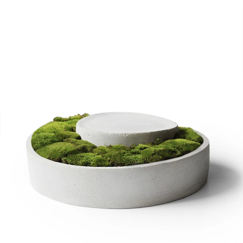  Creative home accessories cement flower pot silicone mold office bedroom study geometric multicapac - 32932712713