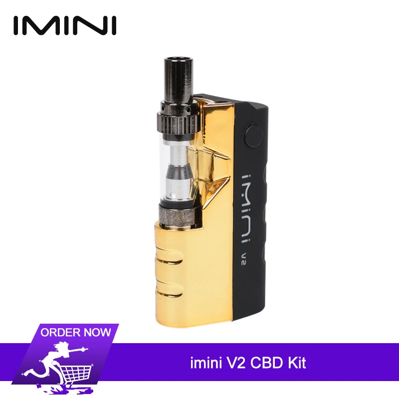 

Original imini V2 CBD Cartridge Kit Electronic Cigarette with Warm-up function Third gear Voltage Adjustment portable Vape pen