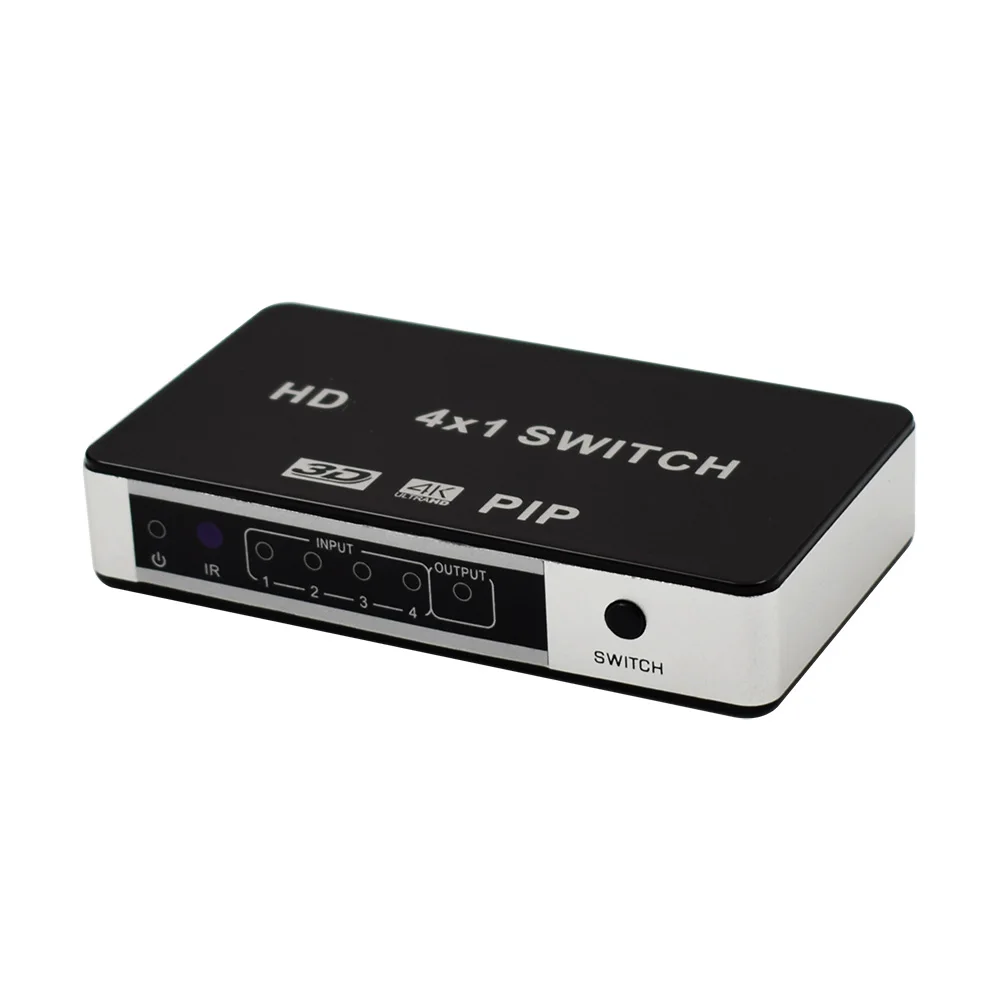 Для PS3 PS4 переключатель PIP 4 к 1 HDMI сплиттер 4K 3D HD 1080P видео с адаптером питания