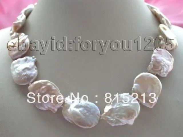 

Genuine Natural Pink Reborn Keshi Pearl Necklace 18inch