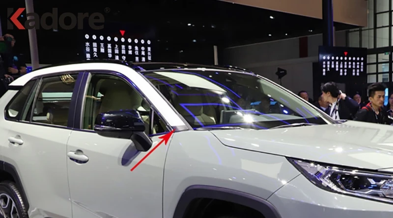 Для Toyota RAV4 RAV 4 2019 2020 углеродное волокно окна автомобиля a столбы декоративные