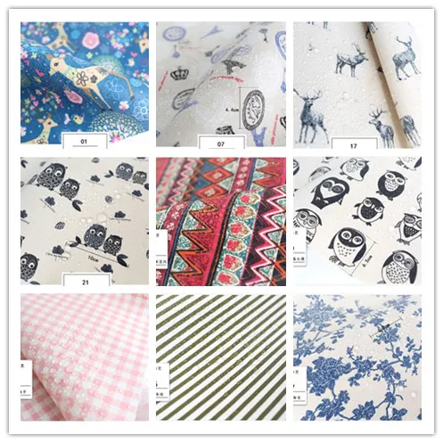 

waterproof linen fabrics cloth for tablecloths patchwork sewing patterns diy bag printed crafts materials fabric textile tissu