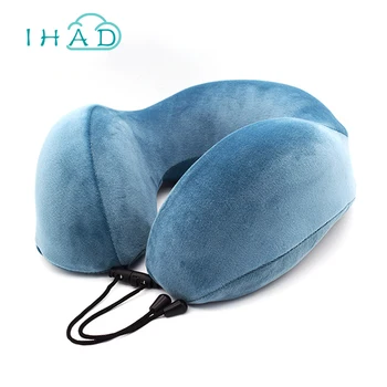 

Soft U-shaped Pillow Support Slow Rebound Memory Cotton Pillows Solid Neck Head Travel Car Plane Home Office Nap Comfortable