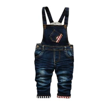 Весенне-осенние хлопковые джинсовые комбинезоны джинсы для маленьких мальчиков комбинезоны для детей
