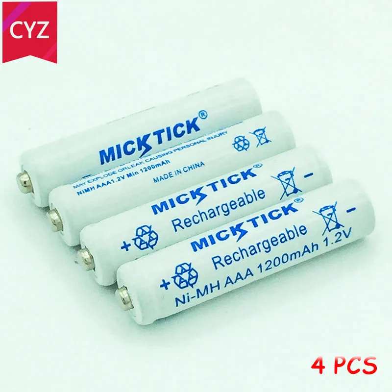 4 шт. В 4X1 2 в AAA aaa 3A 7 # Ni MH батарея 1200 мАч аккумуляторные батареи batteria Цифровые