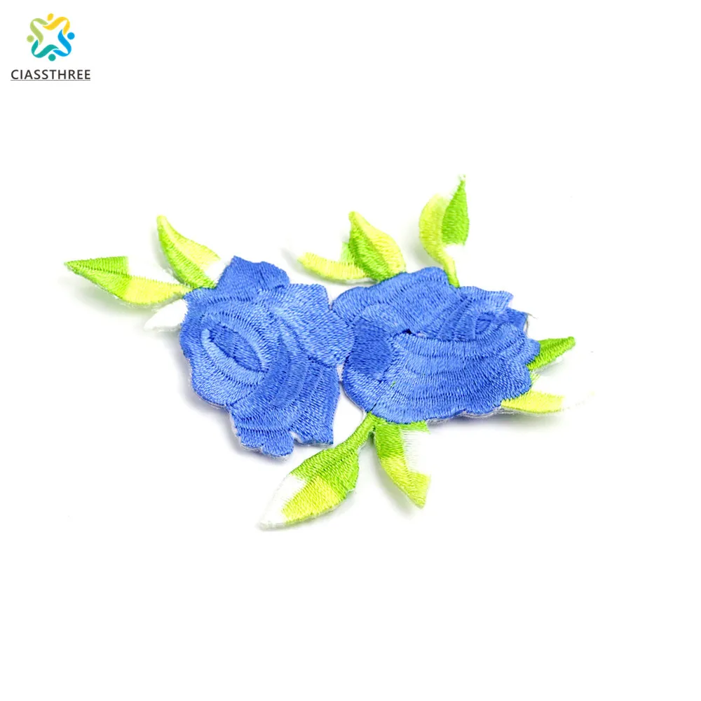 

1 Pcs Patches Iron-on Sew-on Red Rose Flower Embroidery Patch Motif Applique Children Women DIY Clothes Sticker Wedding Tools