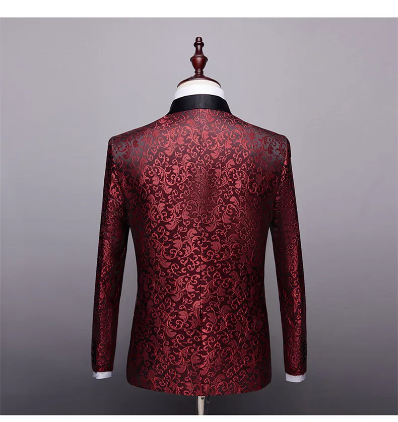 Новые брендовые бизнес блейзеры с вышивками мужские костюмы куртки slim fit Мужской Блейзер Masculino высококачественное платье Размер 4XL 4XL