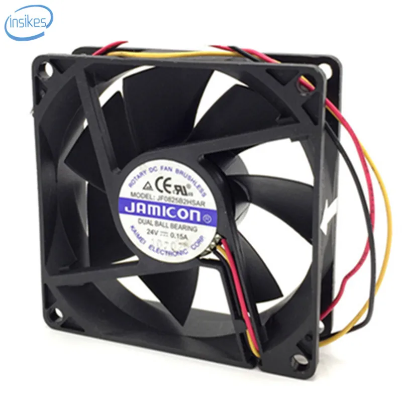 JF0825B2HSAR Inverter Cooling Fan DC 24V 2.88W 0.15A 3250RPM 8025 80*80