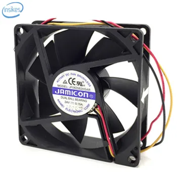 

JF0825B2HSAR Inverter Cooling Fan DC 24V 2.88W 0.15A 3250RPM 8025 80*80*25mm 3 Wires