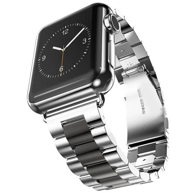 

Watchband for Apple Watch Series 1 2 3 4 Band Stainless Steel Metal Strap Business WristStrap for iWatch 40mm 44mm 38mm 42mm