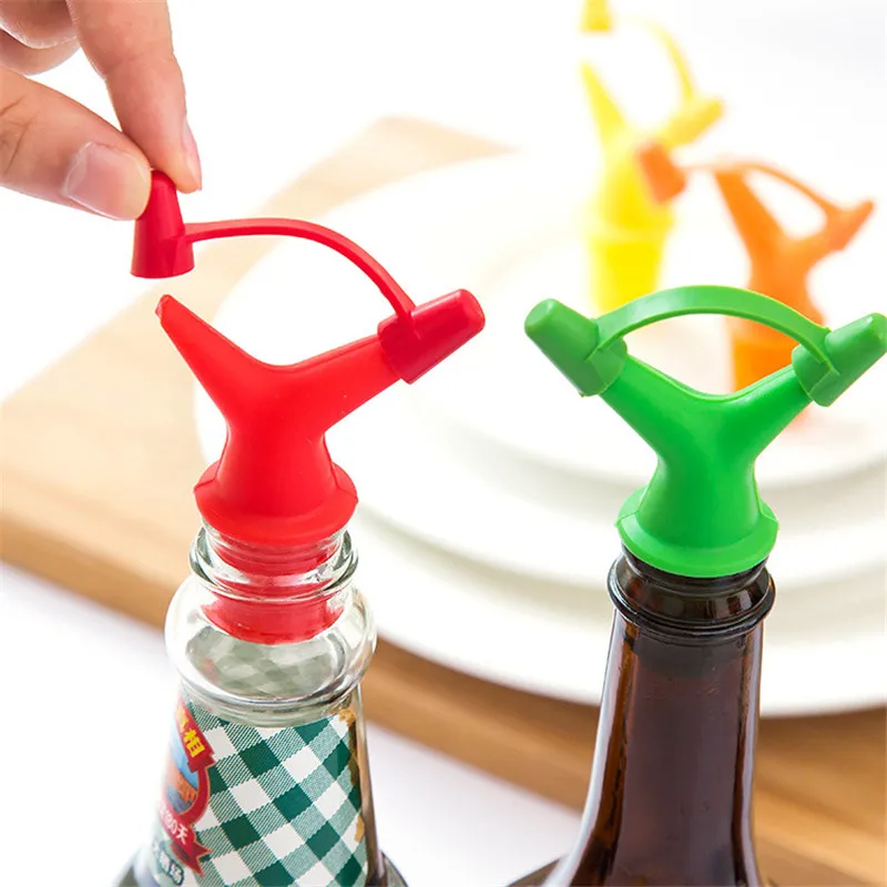 WOFO Double Leakproof Bottle Mouth Stopper Red Wine Vinegar Sauce Seasoning Plug Pourer Kitchen Deflector | Дом и сад