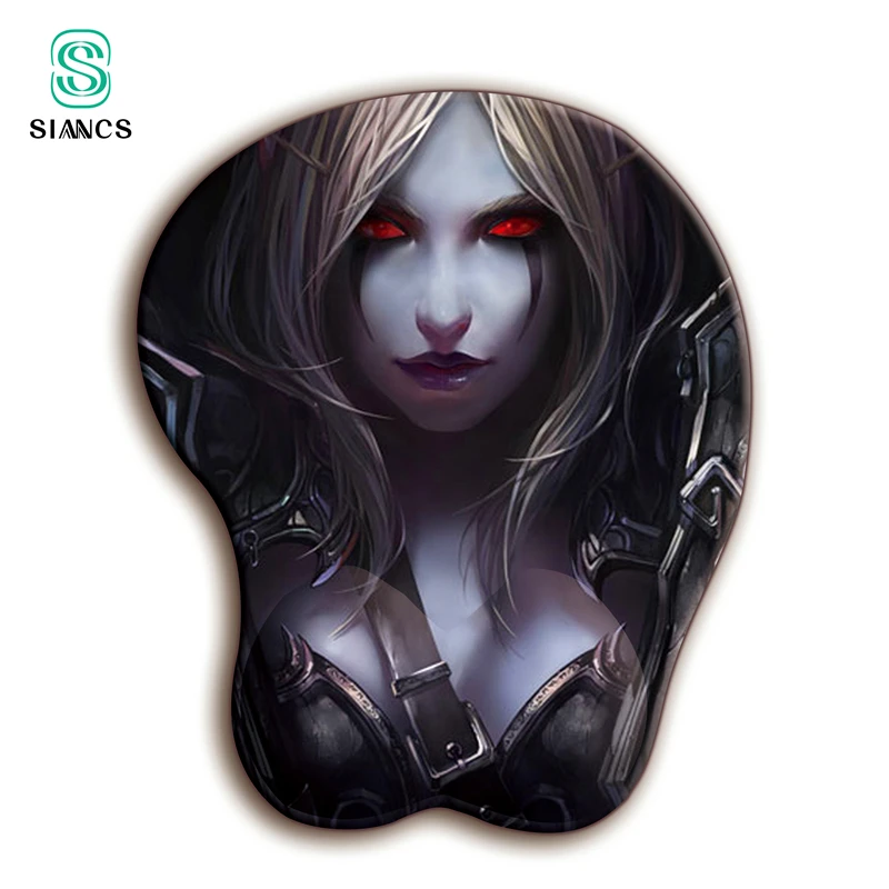 Коврик для мыши World of Warcraft 3D WOW, сексуальная Подставка для рук, мягкий силикагель для груди, офисное украшение для рабочего стола, игровой коврик для мыши|Коврики для мышей| | АлиЭкспресс