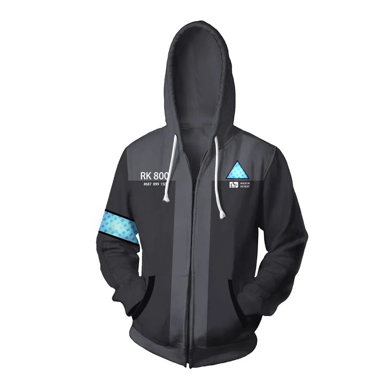 

Hoodies Detroit variant people Sweatshirt Cosplay Detroit: Become Human Hoodie Cosplay Anime Halloween Women Men BOOCRE
