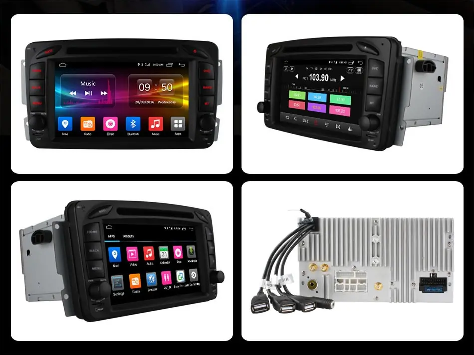 Sale Car DVD Player for Mercedes Benz W203 W208 W209 W210 W463 W163 W168 Viano Octa Core Android 6.0 GPS Radio DAB BT 4G SIM WIFI 20