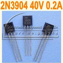 2N3904 40 V 0.2A полупроводниковый Триод Силовые транзисторы NPN TO-92