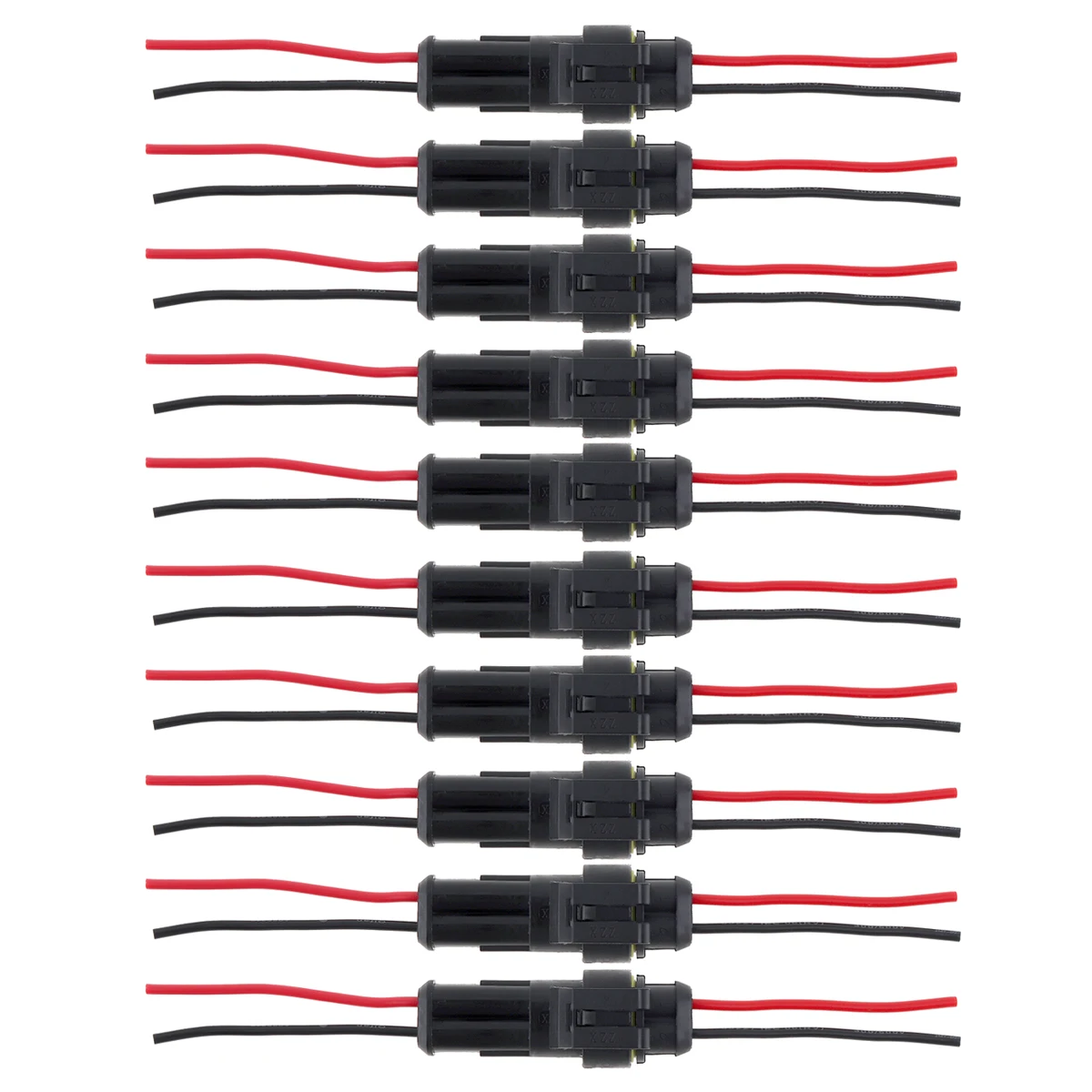 10 шт./компл. Водонепроницаемый 2 контактный мужской и женский Водонепроницаемый Электрический разъем для автомобиля/мотоцикла
