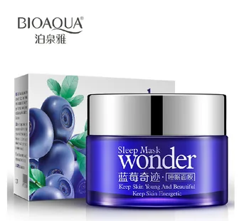 

BIOAQUA Blueberry Wonder Sleep Mask Moisturizing Whitening Clay Bubble Mask Facial Masks Wrinkle Oil Control Nutrition Skin Care