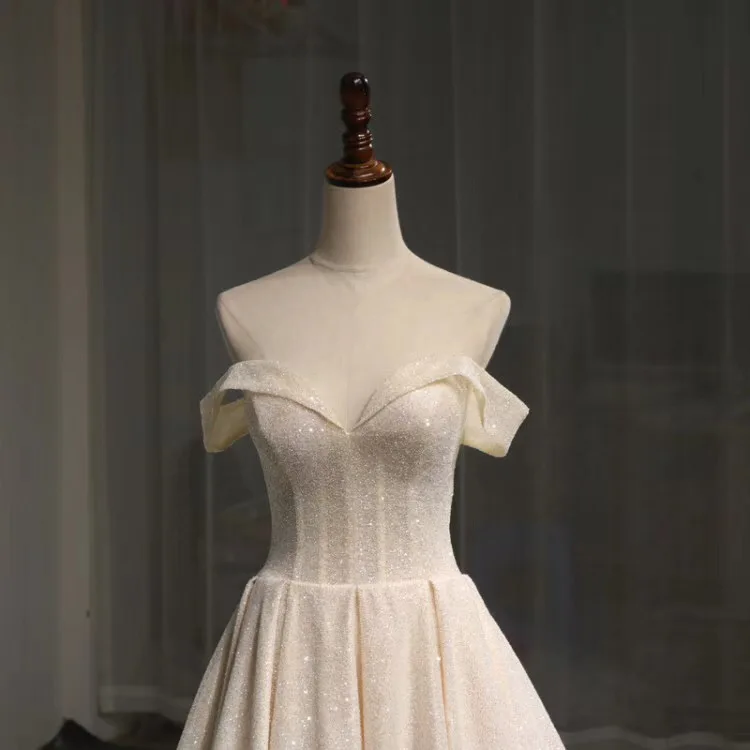 glitter wedding dress 2018 luxuris