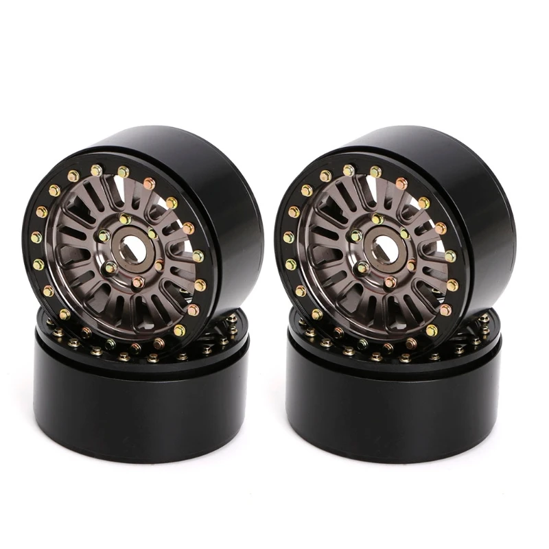 

4pcs 1.9" Beadlock Wheel Rim for 1:10 RC Crawler Axial 90046 SCX10 Tamiya CC01