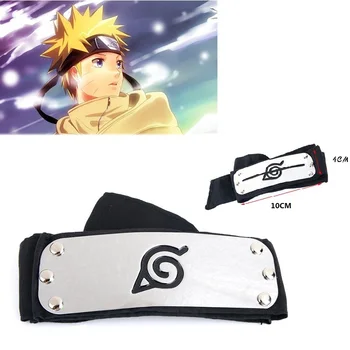 

5PCS Anime Naruto Figurines Uzumaki Headband Lot Naruto Kakashi Figura Konoha Leaf Forehead Cosplay Accessories Lot