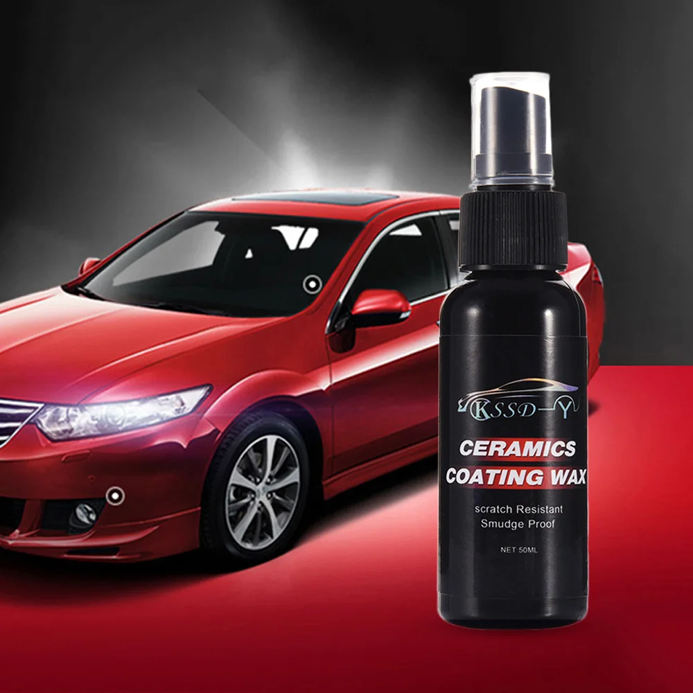 

50mL Hydrophobic Car Liquid Glass Coating Car Care Wax Ceramic Polish Paint Care Automotive Glass Mirrors Paint Cleaner