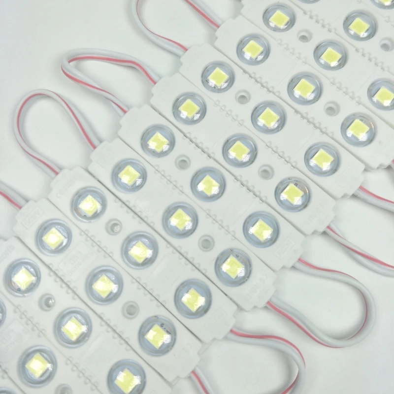 

1000pcs/lot DC12V LED Module 3 SMD 5054 Cool White/Red Color Waterproof IP66 Super Bright Backlight for Signage
