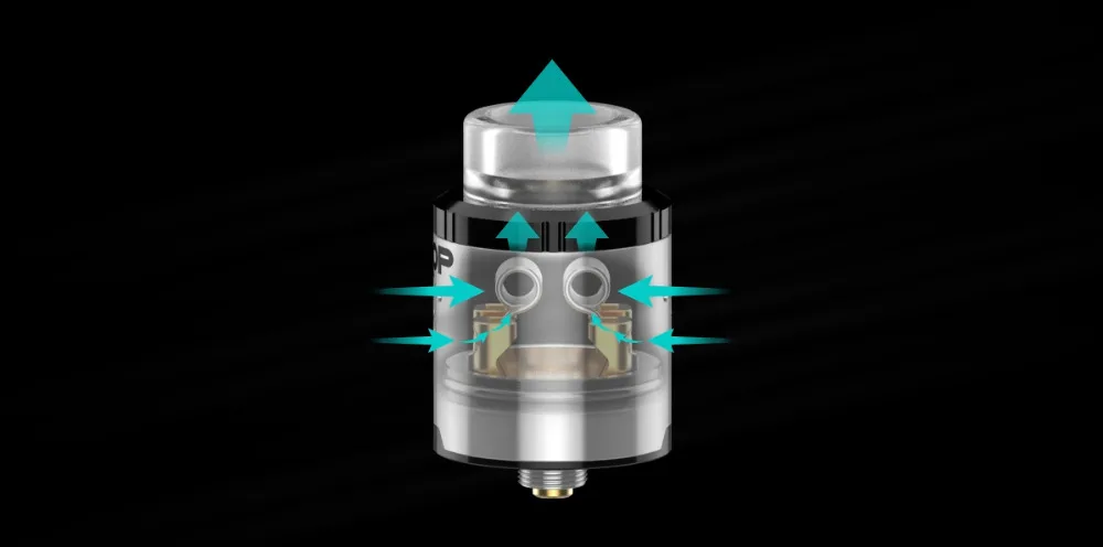 Digiflavor DROP RDA Tank E Cigarette Atomizer with 4 Large Post Holes Easy to DIY Fits E-Cig Box MOD Vape 03