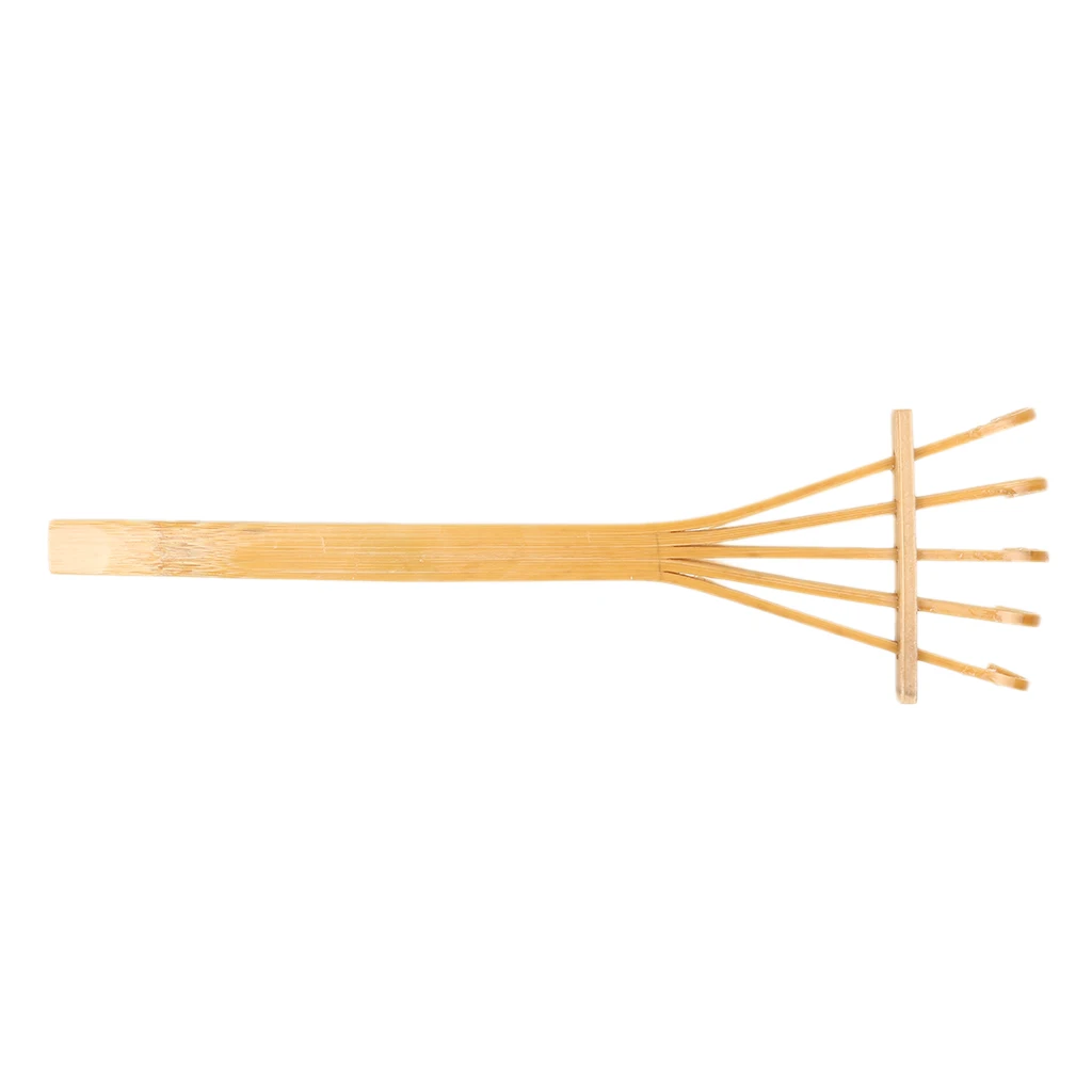 PACK 2PCS Bamboo Rake Ornament for Home Garden Bonsai Microandscape Decor