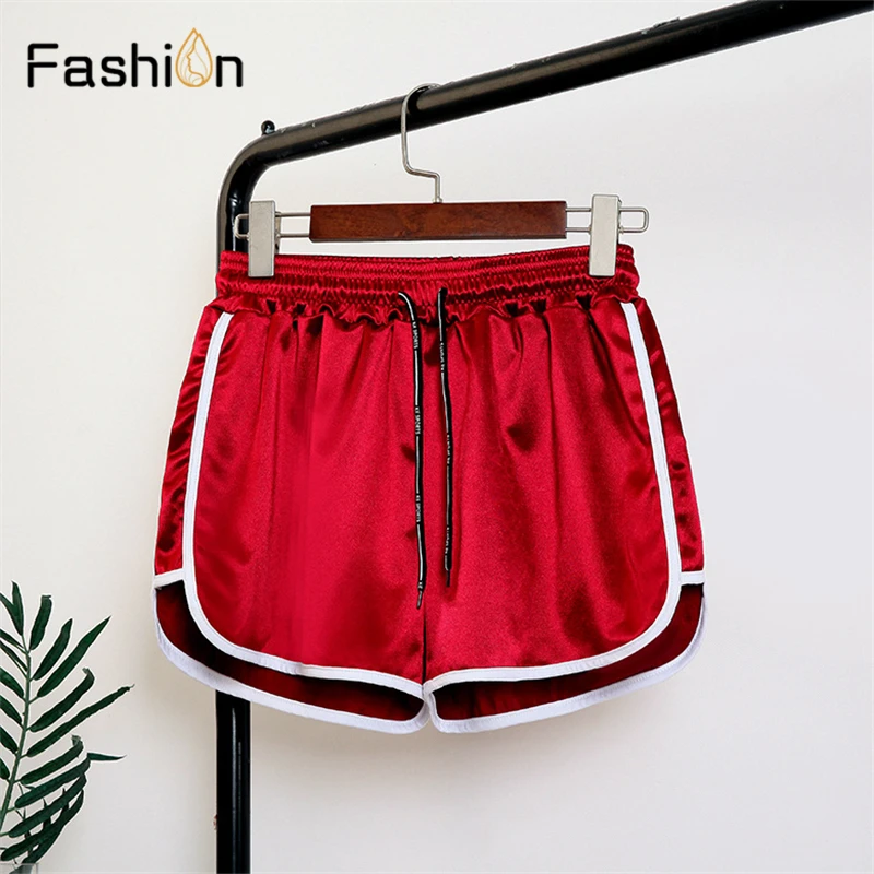 

Sports Shorts Ladies Summer 2019 Casual Loose Running Shorts Women High Elastic Waist Shorts Candy Colors Gym Shorts Female