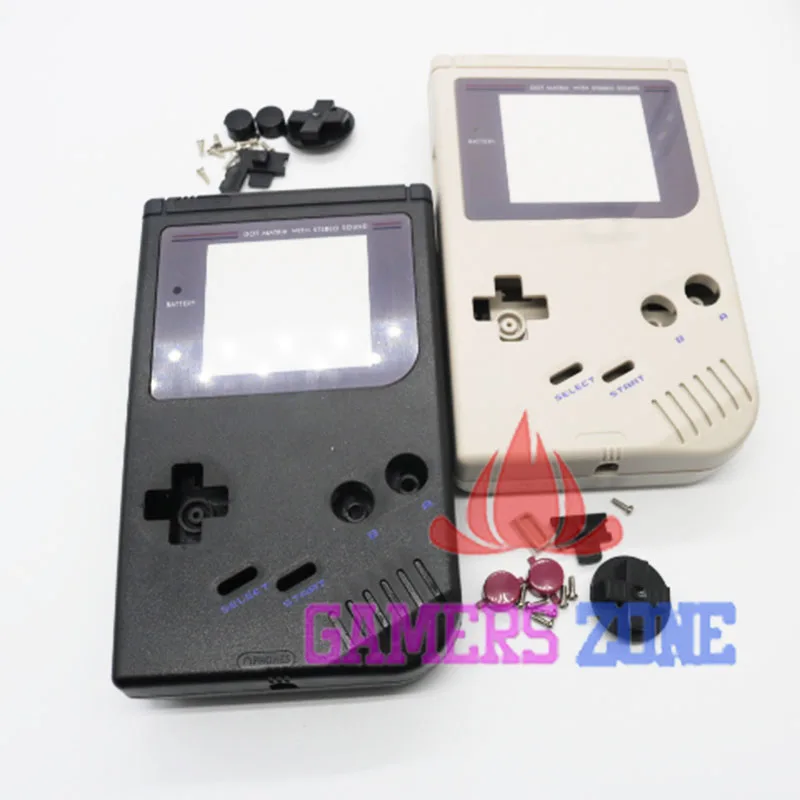 Черный Серый OEM полный корпус Оболочка Чехол для nintendo Gameboy классический для GB DMG GBO