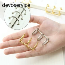 2 шт./лот, A5, A6, A7, металлические вкладыши, переплетные кольца, брелок, альбом для скрапбукинга, зажимы, ремесло, фотоальбом, Биндер из металлических колец